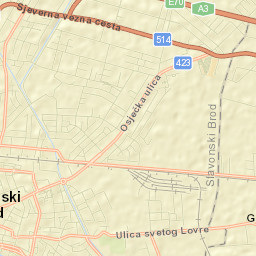 Grad Slavonski Brod Street Map