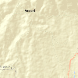 Comuna Muşeteşti Street Map