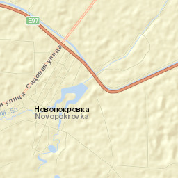 Novopokrovka Street Map