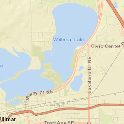 1025-1253 26th Avenue Northeast, Willmar Street Map