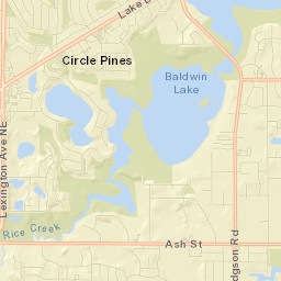 Circle Pines Street Map