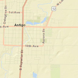Antigo Street Map