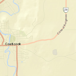 Coaticook Street Map