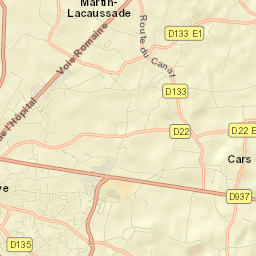 Saint-Martin-Lacaussade Street Map