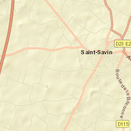 Saint-Savin Street Map
