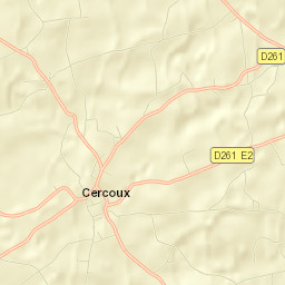 Cercoux Street Map
