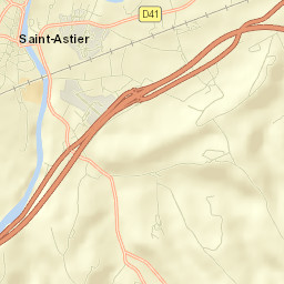 Saint-Astier Street Map