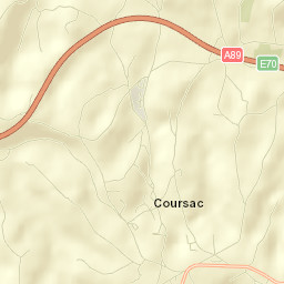 Coursac Street Map