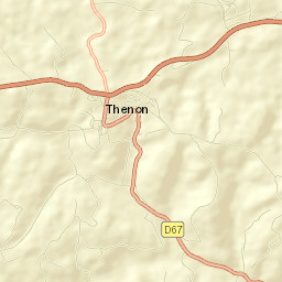 Thenon Street Map