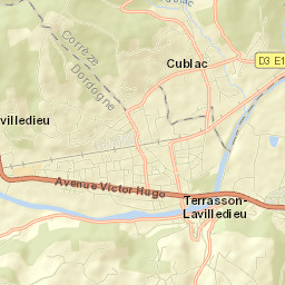 Cublac Street Map