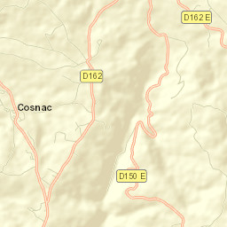 Cosnac Street Map
