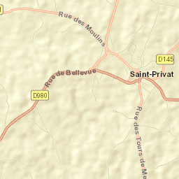 Saint-Privat Street Map