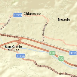 Chianocco Street Map