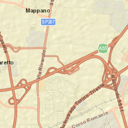 Mappano Street Map