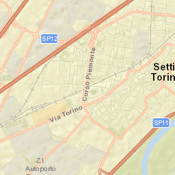 Settimo Torinese Street Map