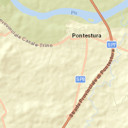 Pontestura Street Map