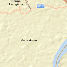 Senna Lodigiana Street Map