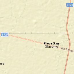 Pieve San Giacomo Street Map