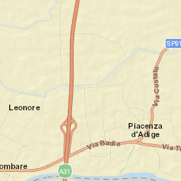 Piacenza d'Adige Street Map