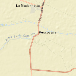 Vescovana Street Map