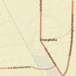 Stanghella Street Map