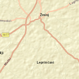 Žminj Street Map