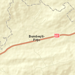 Comuna Bumbeşti-Piţic Street Map