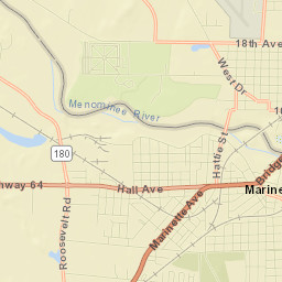 Marinette Street Map