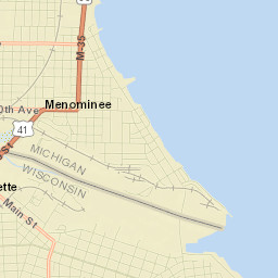 Menominee Street Map