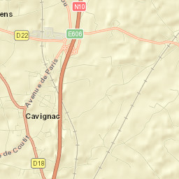 Cavignac Street Map