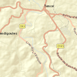 Tence Street Map