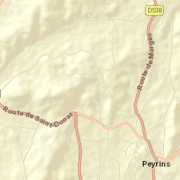 Peyrins Street Map