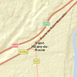 Saint-Hilaire-du-Rosier Street Map
