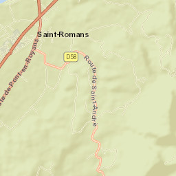 Saint-Romans Street Map