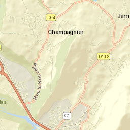 Champagnier Street Map