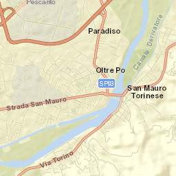 San Mauro Torinese Street Map