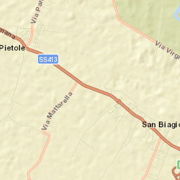 San Biagio Street Map