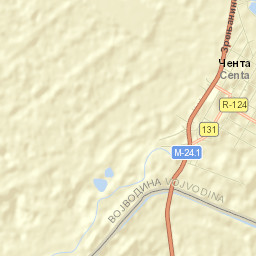 Čenta Street Map