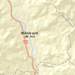 Comuna Măldăreşti Street Map