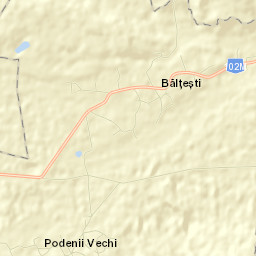 Bălțești Street Map