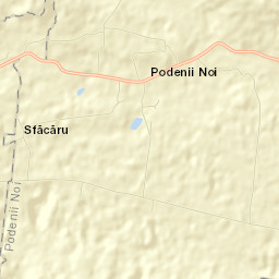 Podenii Noi Street Map