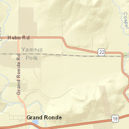 Grand Ronde Street Map