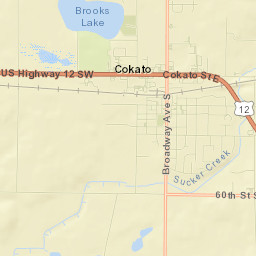 Cokato Street Map