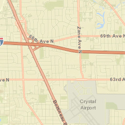 Bottineau Boulevard, Brooklyn Park, MN Street Map