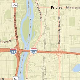 Fridley Street Map