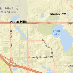Shoreview Street Map