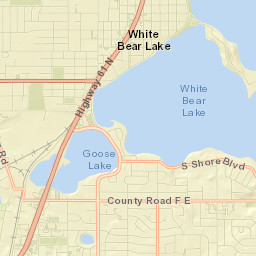 White Bear Lake Street Map