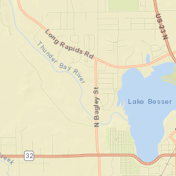 Alpena County Street Map