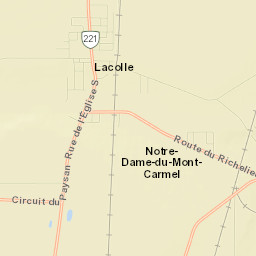 Lacolle Street Map