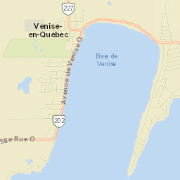 Venise-en-Québec Street Map